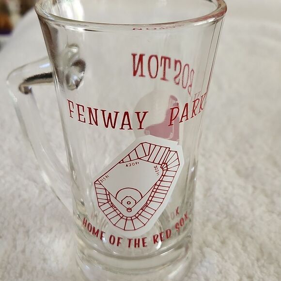Boston Red Sox Fenway Park American League vintage beer mug stein glass - Picture 3 of 7